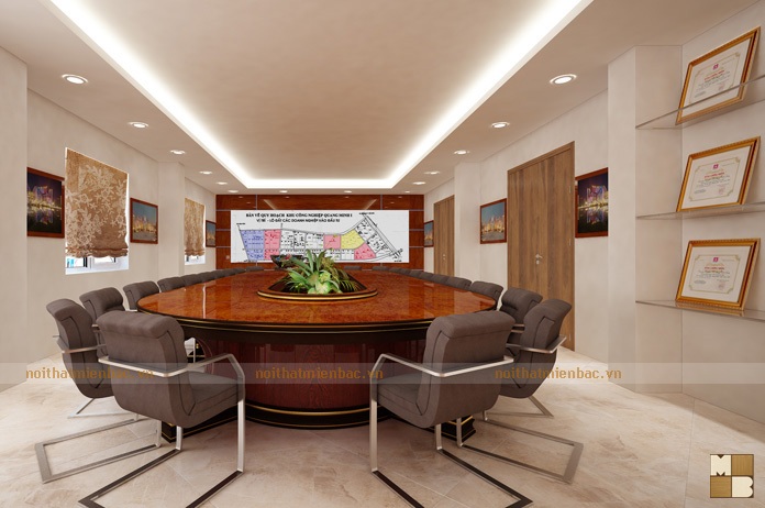 Thiết kế nội thất phòng họp Tập đoàn Đầu tư Phát triển Việt Nam
